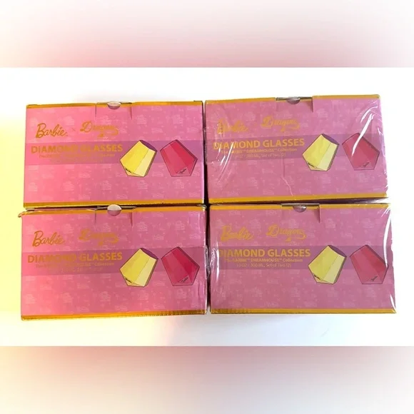 BARBIE™ X DRAGON GLASSWARE® DREAMHOUSE™ DIAMOND GLASSES
10 oz Gold/Pink - Picture 6 of 7